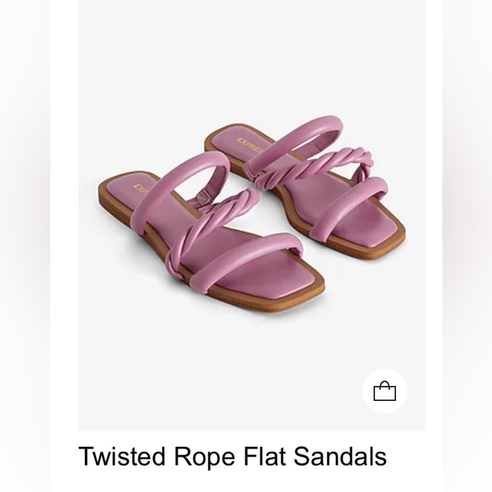 Express twisted Rope flat sandals size 6 - Picture 8 of 14